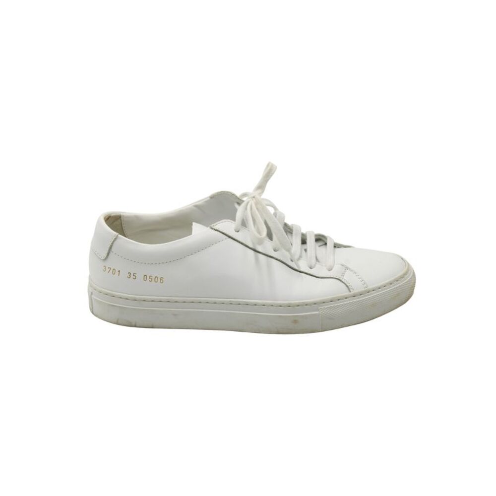 Common Projects Achilles Lace-Up Sneakers in White Leather